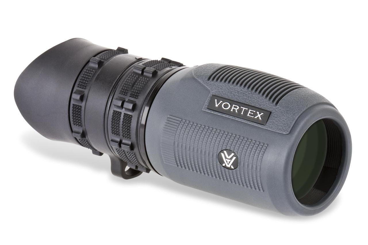 CONSTRUCTION FEATURES 
Waterproof 
Optics are sealed with O-rings to prevent moisture, dust, and debris from getting inside the monocular. 
Fogproof 
Nitrogen gas purging delivers fogproof and waterproof performance. 
Rubber Armor 
Provides a secure, non-slip grip, and durable external protection.